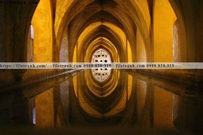 File tranh PSD tranh hanh lang 3d 346 chất lượng cao