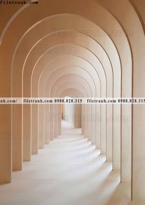 Download file gốc tranh hanh lang 3d 380 (in lụa) nghệ thuật