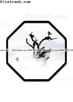 Tải file gốc in lụa tranh hieu ung ba chieu tron phong cach Trung Quoc 107 siêu nét