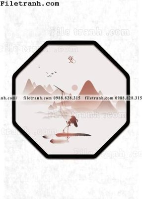 Tải file tranh hieu ung ba chieu tron phong cach Trung Quoc 113 (gốc) làm file in ấn