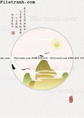 Tải file gốc tranh hieu ung ba chieu tron phong cach Trung Quoc 144 dùng cho in ấn