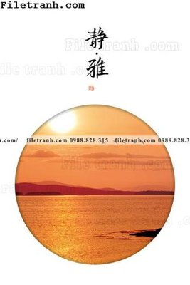 File in trần tranh hieu ung ba chieu tron phong cach Trung Quoc 160 (bản gốc) đại dương