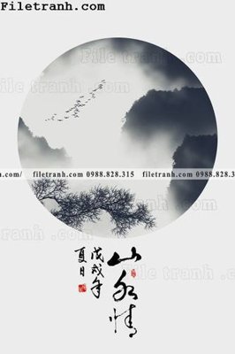 Chi tiết file ảnh tranh hieu ung ba chieu tron phong cach Trung Quoc 164 sắc nét