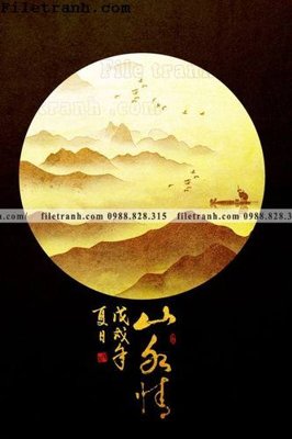 File PSD tranh hieu ung ba chieu tron phong cach Trung Quoc 166 (bản gốc) dễ dàng edit