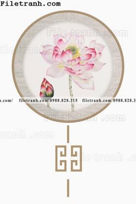 File in trần tranh hieu ung ba chieu tron phong cach Trung Quoc 197 (bản gốc) hoa văn