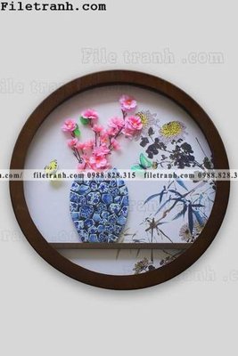 File tranh in trần tranh hieu ung ba chieu tron phong cach Trung Quoc 212 (ảnh gốc siêu nét)