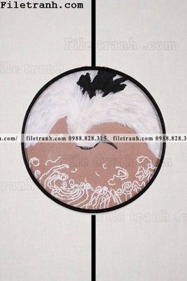 File ảnh tranh hieu ung ba chieu tron phong cach Trung Quoc 231 (gốc) dùng in Pano