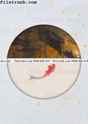 File tranh in trần 3D tranh hieu ung ba chieu tron phong cach Trung Quoc 264 (ảnh gốc)