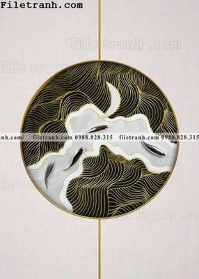 File gốc tranh hieu ung ba chieu tron phong cach Trung Quoc 331 (in lụa) cao cấp