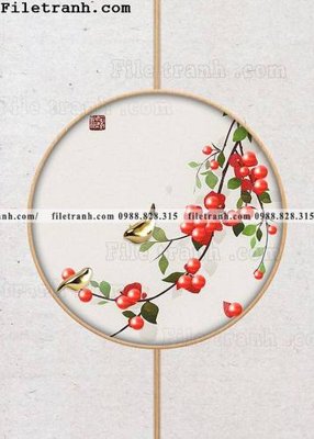 Tải file tranh hieu ung ba chieu tron phong cach Trung Quoc 333 (gốc) in ấn ngay lập tức