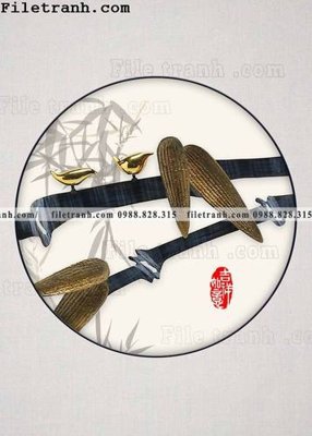 Tải file tranh hieu ung ba chieu tron phong cach Trung Quoc 348 (gốc) làm tranh trang trí