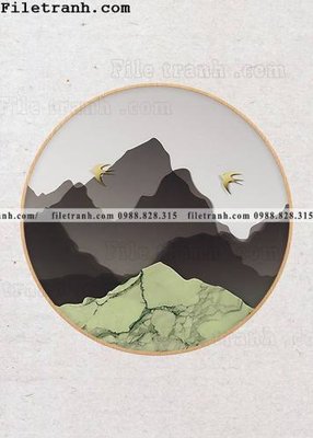 File tranh tranh hieu ung ba chieu tron phong cach Trung Quoc 386 (gốc) chủ đề động vật