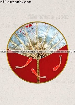 File gốc tranh hieu ung ba chieu tron phong cach Trung Quoc 390 (in tráng gương) nghệ thuật