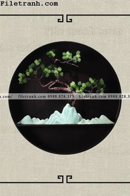 File tranh tranh hieu ung ba chieu tron phong cach Trung Quoc 401 (bản gốc) treo phòng ăn