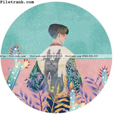 Tải file gốc in lụa tranh hinh tron bac au 124 siêu nét