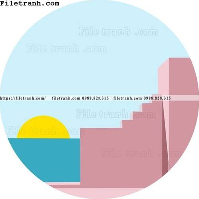 File gốc tranh hinh tron bac au 139 (in lụa) cao cấp