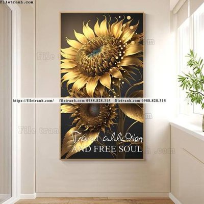 Tải file gốc in lụa tranh hoa 5d la vang 500 siêu nét