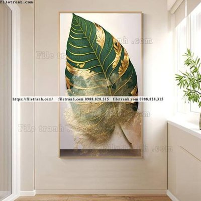 Hình ảnh file gốc in trần nhà tranh hoa 5d la vang 514