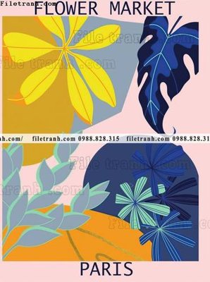 File tranh tranh hoa co dien kieu Phap 623 (ảnh gốc) độc quyền