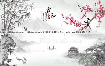 File PSD tranh hoa dao hien dai 514 (gốc) tách lớp chi tiết