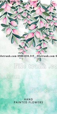 File in trần tranh hoa la phong cach bac au 606 (file gốc) hoa văn 3D