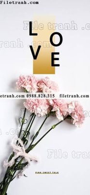File gốc tranh hoa la phong cach bac au 615 (in mica) làm bảng hiệu