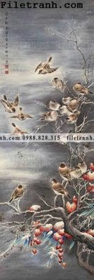 File tranh tranh hoa va chim dep 172 (ảnh gốc) sắc nét hoàn hảo