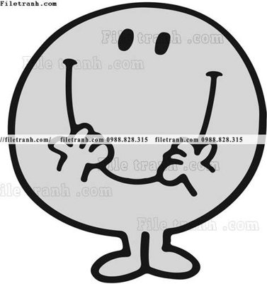 File gốc tranh hoat hinh khuan mat mim cuoi 525 (in lụa) họa tiết 3D