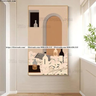 File gốc tranh kien truc 3d ve tay 504 (in 3D) nghệ thuật