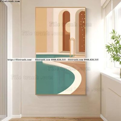 Download file gốc tranh kien truc 3d ve tay 507 (in mica) logo