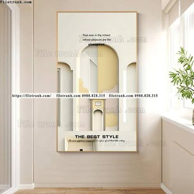 File in lụa tranh kien truc 3d ve tay 511 (chất lượng cao) tranh kien truc 3d ve tay 511