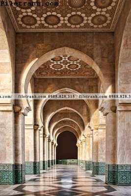 File tranh tranh kien truc kieu doc 150 (file gốc) chủ đề phong thủy