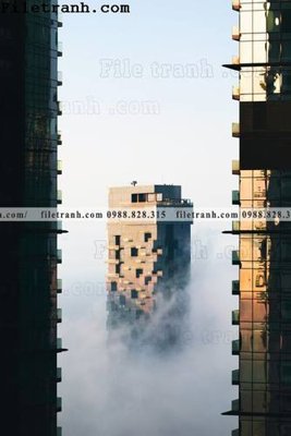 File gốc tranh kien truc kieu doc 194 (in mica) làm bảng hiệu