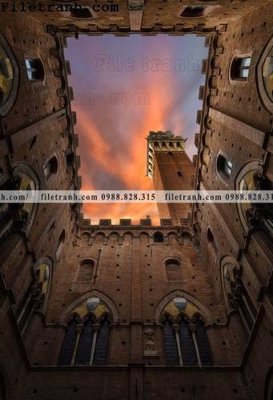 Tải file gốc tranh kien truc kieu doc 195 (in khổ lớn) không mờ