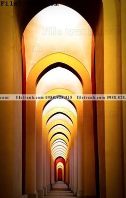 Download file tranh kien truc kieu doc 209 (gốc) in mica đèn LED