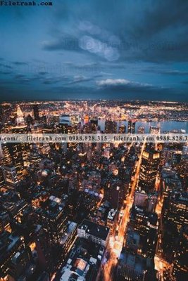 File in trần tranh kien truc kieu dung toa nha 523 (bản gốc) 5D