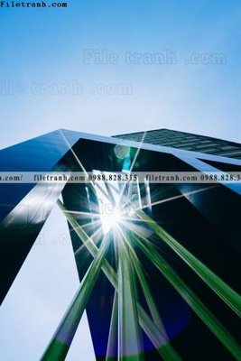 File gốc tranh kien truc kieu dung toa nha 531 (in lụa) họa tiết 3D