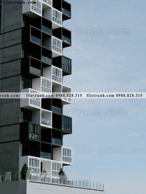 File PSD tranh kien truc kieu dung toa nha 533 (bản gốc) chất lượng nhất