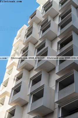 File tranh gốc PSD tranh kien truc kieu dung toa nha 537 còn nguyên layer