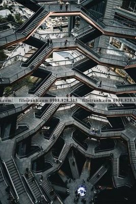 File ảnh tranh kien truc kieu dung toa nha 586 (gốc) in biển hiệu