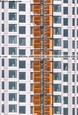 File tranh gốc tranh kien truc kieu dung toa nha 589 (bản quyền) file PSD