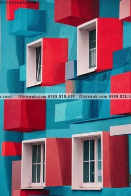 File tranh tranh kien truc kieu dung toa nha 592 (gốc) in film