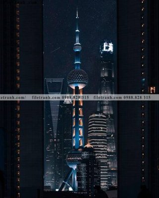 File PSD tranh kien truc kieu dung toa nha 601 (bản gốc) đã tách nền