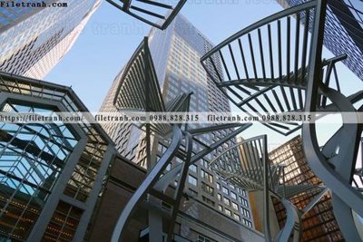 File tranh tranh kien truc kieu ngang 521 (ảnh gốc) cho in ấn kỹ thuật số