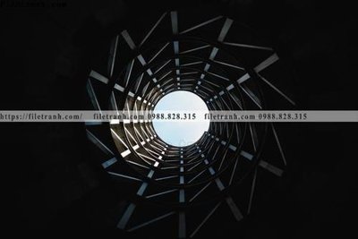 Ảnh gốc tranh kien truc kieu ngang 559 (độ nét cao) in mica