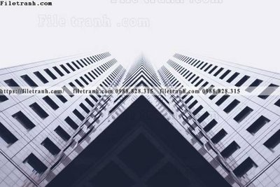 File in mica tranh kien truc kieu ngang 606 (bản gốc) sắc sảo