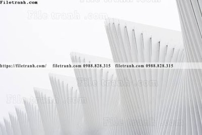 Ảnh gốc tranh kien truc kieu ngang 614 (độ nét cao) in tráng gương