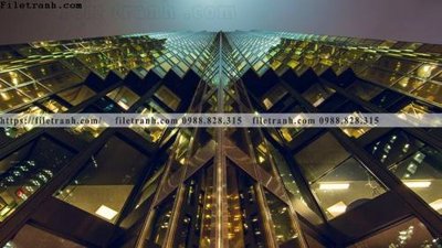 File ảnh tranh kien truc kieu ngang 649 (gốc) in biển hiệu