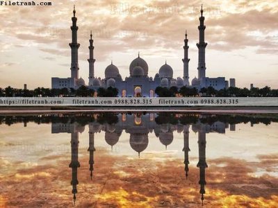 Tải file tranh kien truc kieu ngang 744 (ảnh gốc) in tráng gương