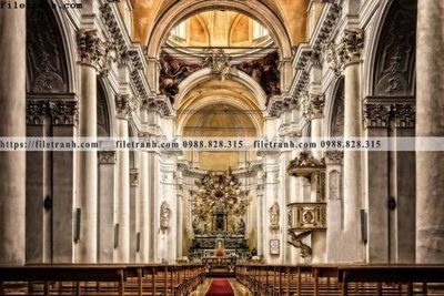 File tranh gốc PSD tranh kien truc kieu ngang 756 còn nguyên layer